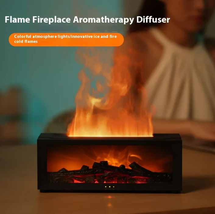Humidificador llama decorativa